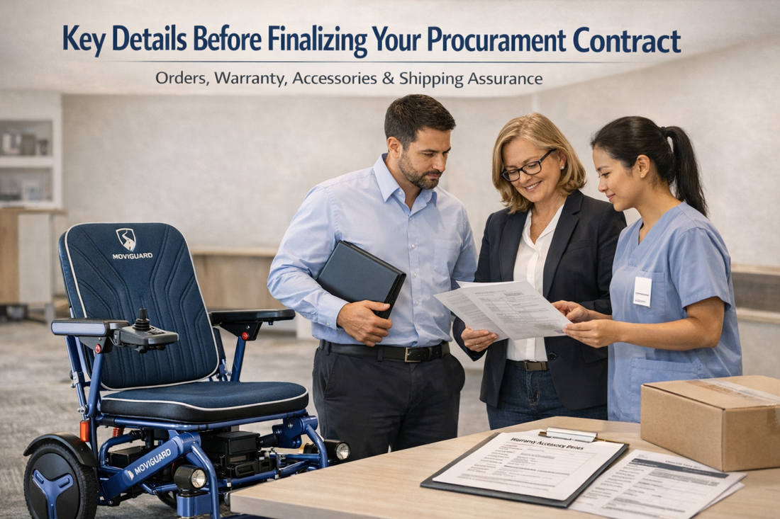 Dealerships & Care Facilities | Supplier Evaluation Checklist for Electric Wheelchair Procurement | MoviGuard Air10